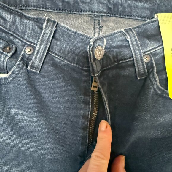 Levi's 514 Flex Straight Leg Jeans Mens 32x32 Blue Denim Cotton Stretch Low Rise - Picture 9 of 16